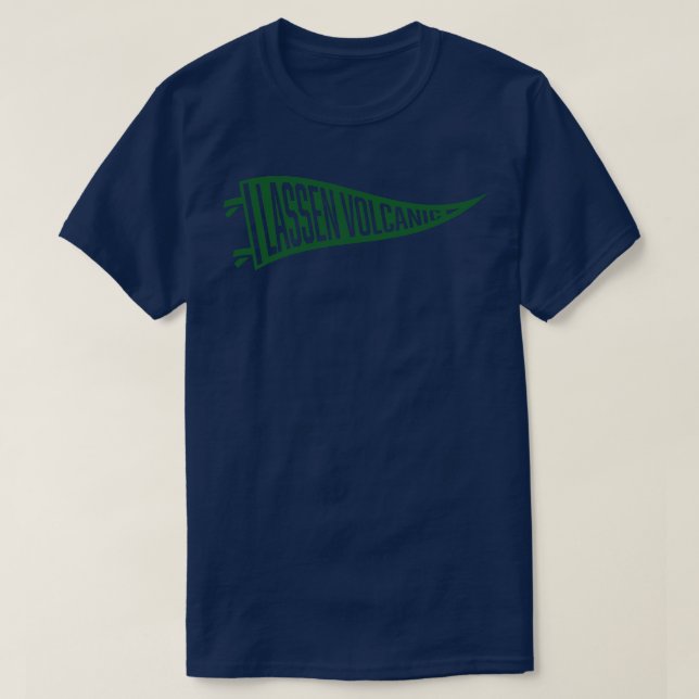 Camiseta Pennant Green del Parque Nacional Volcánico de Las (Diseño del anverso)