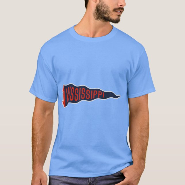 Camiseta Pennant Retro Mississippi (Anverso)