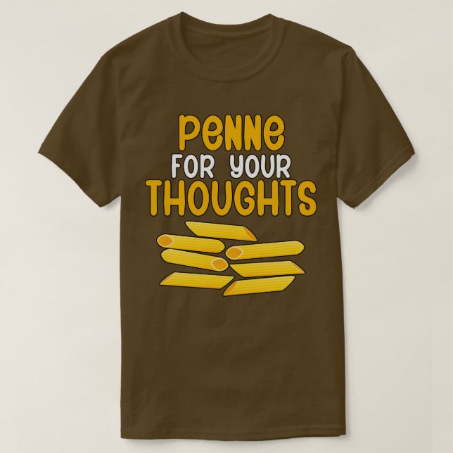 Camiseta Penne para sus pensamientos (Diseño del anverso)