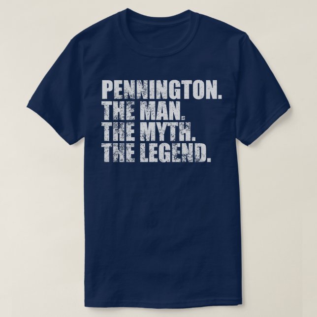 Camiseta Pennington Pennington Nombre de la familia Penning (Diseño del anverso)