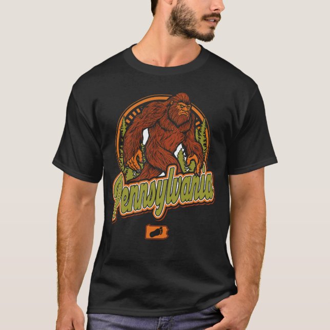 Camiseta Pennsylvania Bigfoot (Anverso)