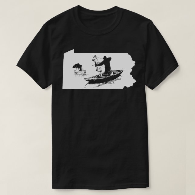 Camiseta Pennsylvania Bowfishing Gift Bowfisher Bow Fishing (Diseño del anverso)
