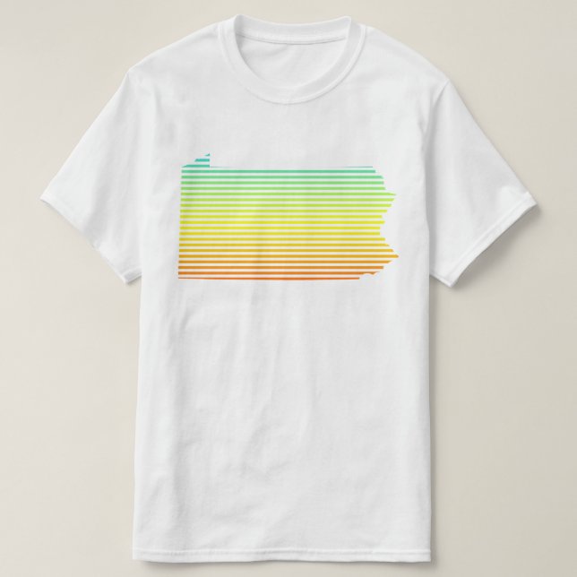 Camiseta pennsylvania chill fade (Diseño del anverso)