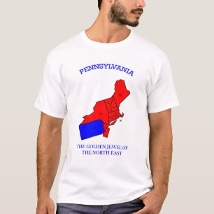 Camiseta Pennsylvania es la joya de oro de la costa este