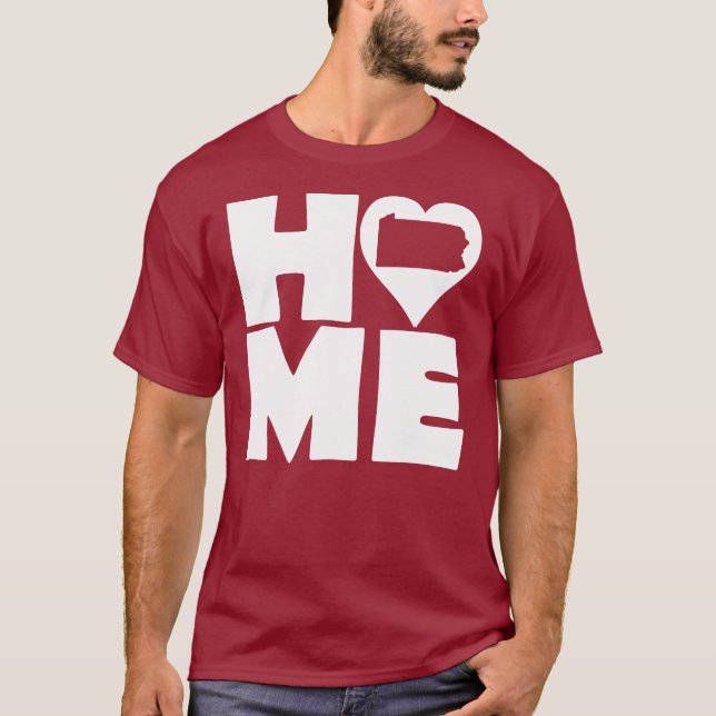 Camiseta Pennsylvania Home Heart State Tees (Anverso)