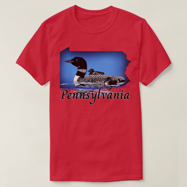 Camiseta Pennsylvania Loon (Diseño del anverso)