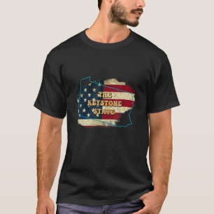 Camiseta Pennsylvania Pa Us Flag Motto