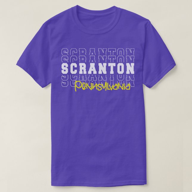 Camiseta Pennsylvania Scranton PA (Diseño del anverso)