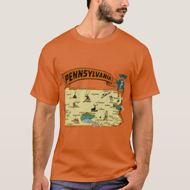 Camiseta Pennsylvania - Turismo de época (Anverso)