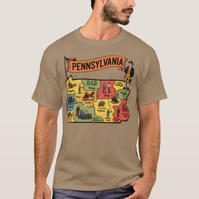 Camiseta Pennsylvania - Turismo de época (Anverso)