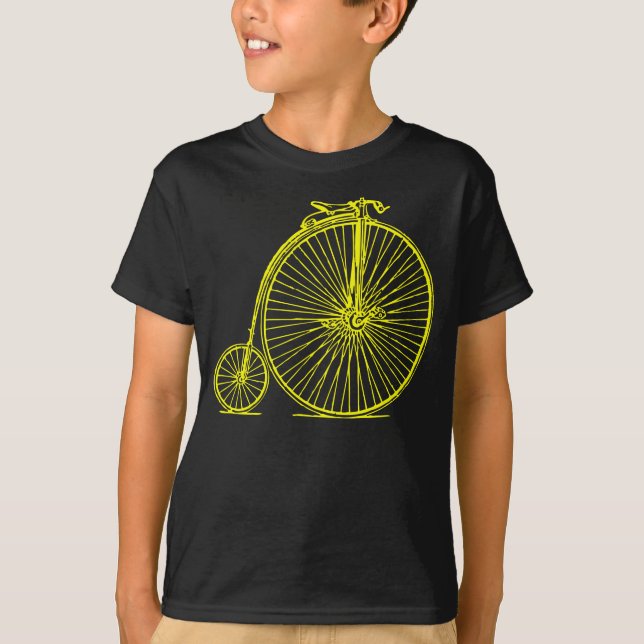 Camiseta Penny Farthing - Amarillo (Anverso)