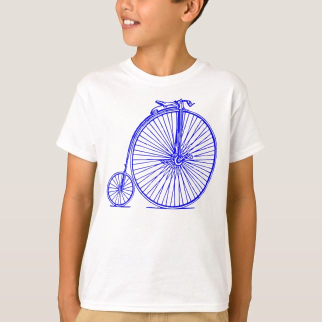 Camiseta Penny Farthing - Azul (Anverso)