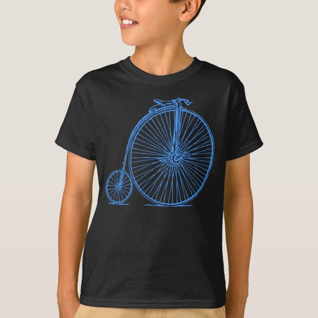 Camiseta Penny Farthing - Baby Blue (Anverso)