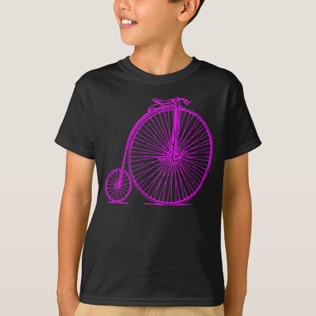 Camiseta Penny Farthing - Magenta (Anverso)