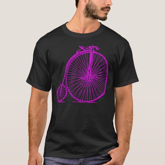 Camiseta Penny Farthing - Magenta (Anverso)