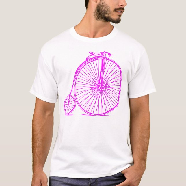 Camiseta Penny Farthing - Magenta (Anverso)