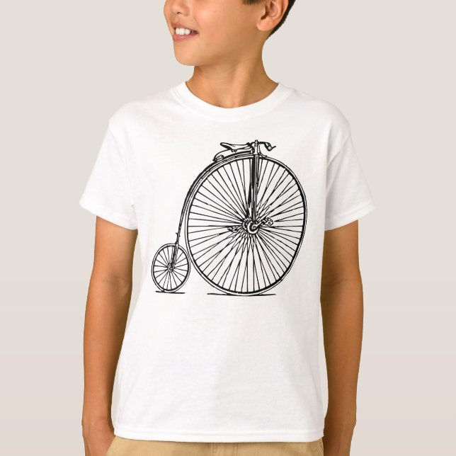 Camiseta Penny Farthing - Negro (Anverso)