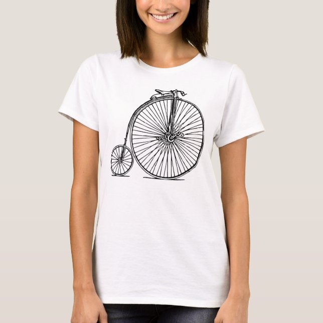 Camiseta Penny Farthing - Negro (Anverso)