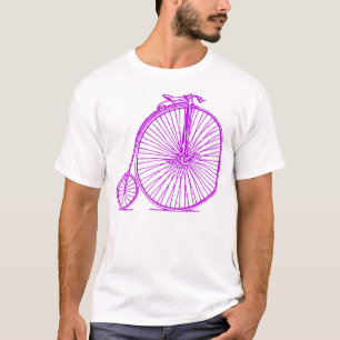 Camiseta Penny Farthing - Púrpura