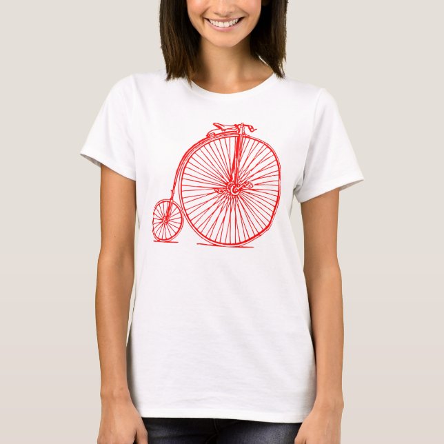 Camiseta Penny Farthing - Rojo (Anverso)