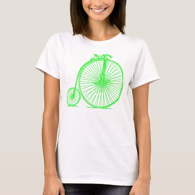 Camiseta Penny Farthing - Verde (Anverso)