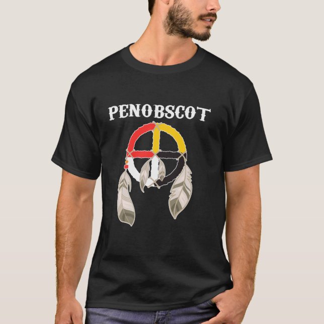 Camiseta Penobscot Tribe Penawapskewi nativo americano (Anverso)