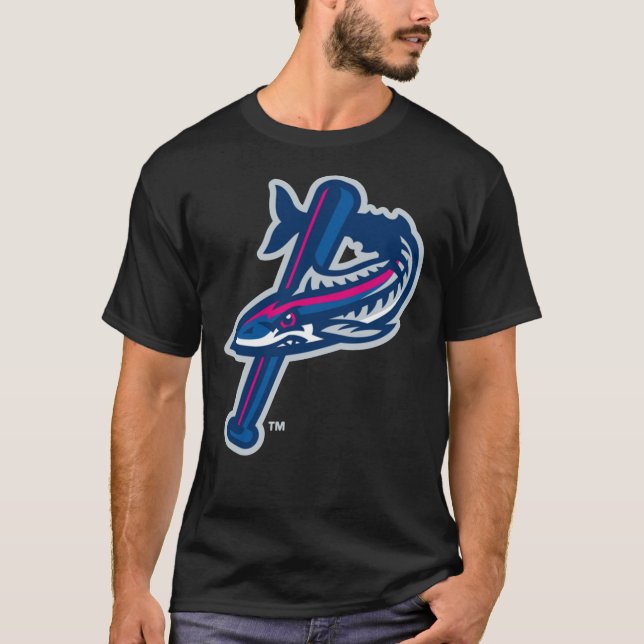 Camiseta Pensacola Blue Wahoos  T-Shirt (Anverso)
