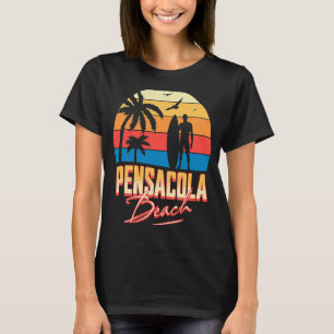 Camiseta Pensacola Florida Beach Surfing Surfer Ocean Summe
