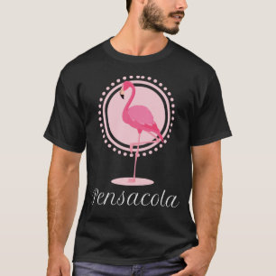 Camiseta Pensacola Florida Flamingo Tropical Beach Vacation