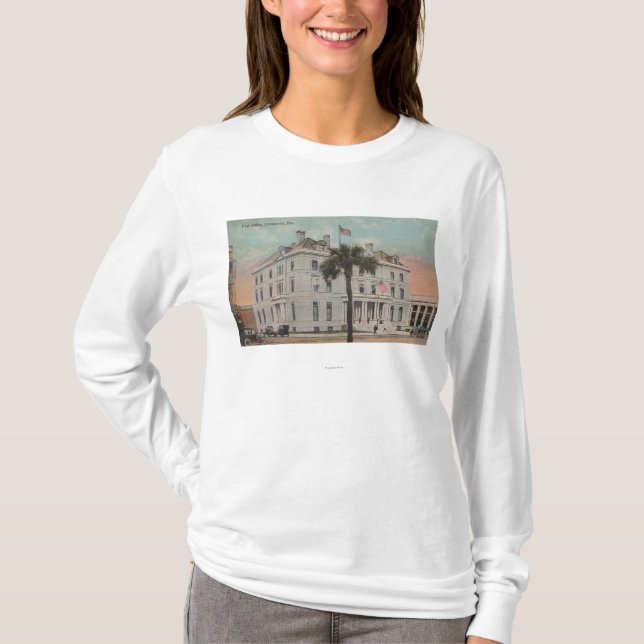 Camiseta Pensacola, la Florida - vista exterior del poste (Anverso)