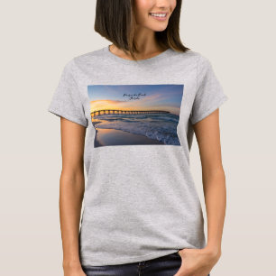 Camiseta Pensacola Pier Shoreline Sunrise
