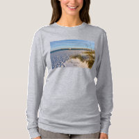 Pensacola Sand Dunes Pier Morning Long Sleeve