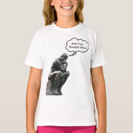 Camiseta Pensador de Rodin - Añadir el pensamiento de su Pe