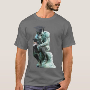 Camiseta Pensador divertido del graduado del personalizable