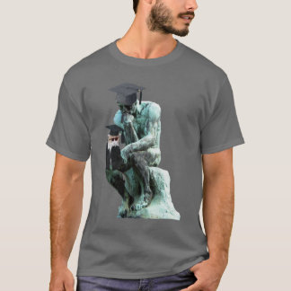 Camiseta Pensador divertido del graduado del personalizable