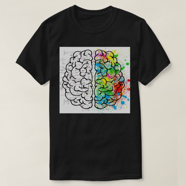 Camiseta Pensamiento cerebral (Diseño del anverso)