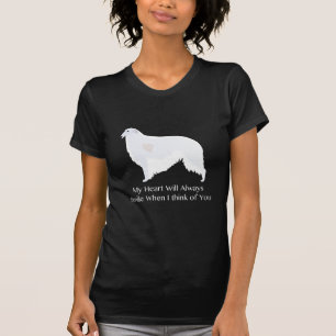 Camiseta Pensamiento de Borzoi en tu diseño