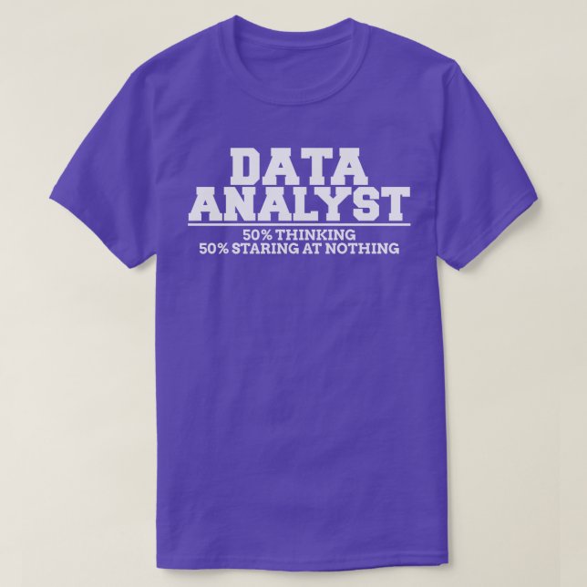 Camiseta Pensamiento de Data Analyst (Diseño del anverso)