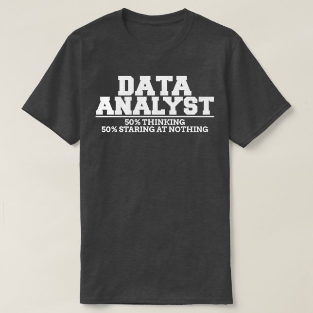 Camiseta Pensamiento de Data Analyst (Diseño del anverso)