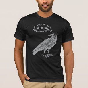 Camiseta Pensamiento de los cuervos de la comida - Juego de