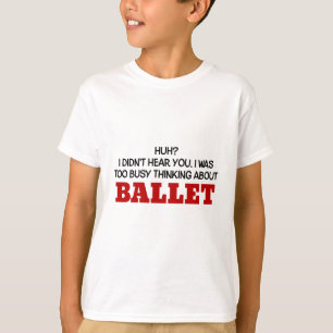 Camiseta Pensamiento demasiado ocupado en ballet