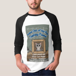 Camiseta Pensamiento fuera de la caja (para gatos geniales)