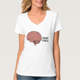 Camiseta Pensamiento inteligente El poder del cerebro