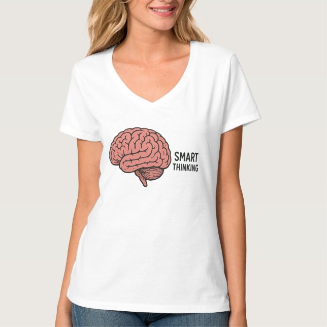 Camiseta Pensamiento inteligente El poder del cerebro (Anverso)