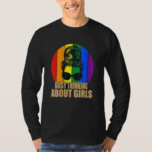 Camiseta Pensamiento Ocupado Sobre El Apoyo Lgbt A Los Chic