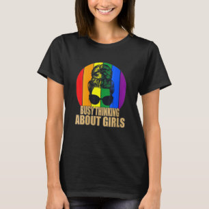 Camiseta Pensamiento Ocupado Sobre El Apoyo Lgbt A Los Chic