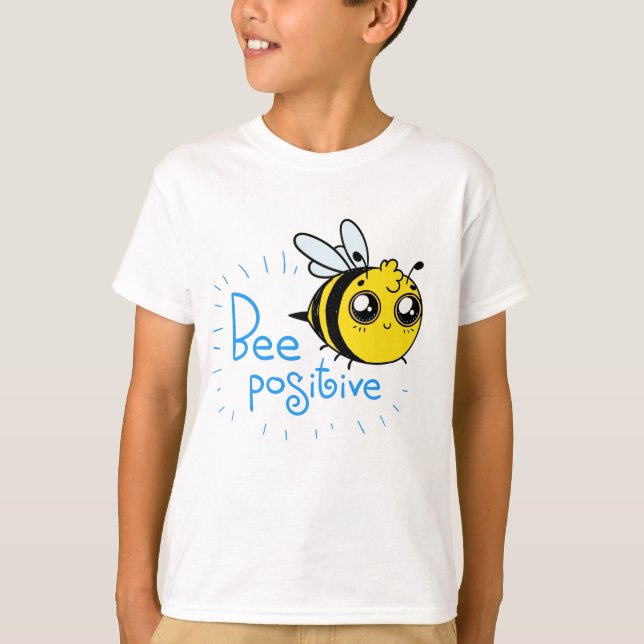 Camiseta Pensamiento positivo de abeja positiva (Anverso)