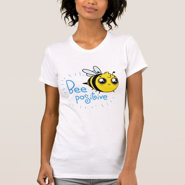 Camiseta Pensamiento positivo de abeja positiva (Anverso)