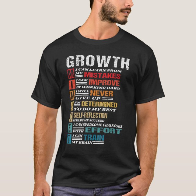 Camiseta Pensamiento positivo del profesor de aula de menta (Anverso)