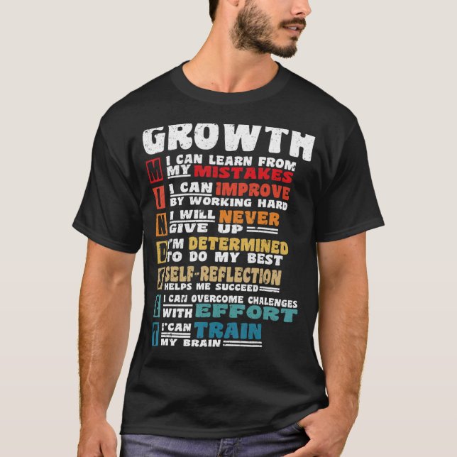 Camiseta Pensamiento positivo del profesor de aula de menta (Anverso)